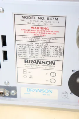 USED BRANSON 941AE