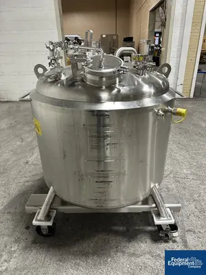 USED DCI Used 600 liter DCI Jacketed Receiver Vessel, Hastelloy C22, 45/150#