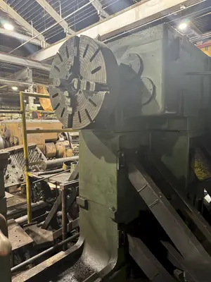 42/137" X 96/264" LEBLOND #4025 HEAVY DUTY SLIDING GAP ENGINE LATHE. STOCK #0888725