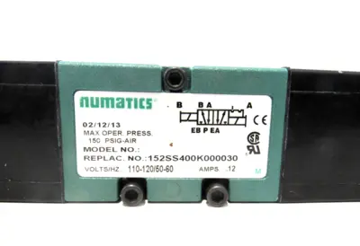 NEW NUMATICS 152SS400K000030 SOLENOID VALVE