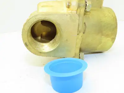 Skinner 2LF2HB6127 Brass Solenoid Valve 2-Way NC 120V 125 PSI Steam 1" NPT