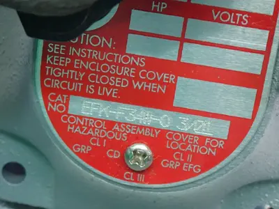 NEW APPLETON ELECTRIC COMPANY EFKF34WQ