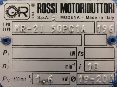 NEW ROSSI MR2I50PC1A GEAR REDUCER 10:1