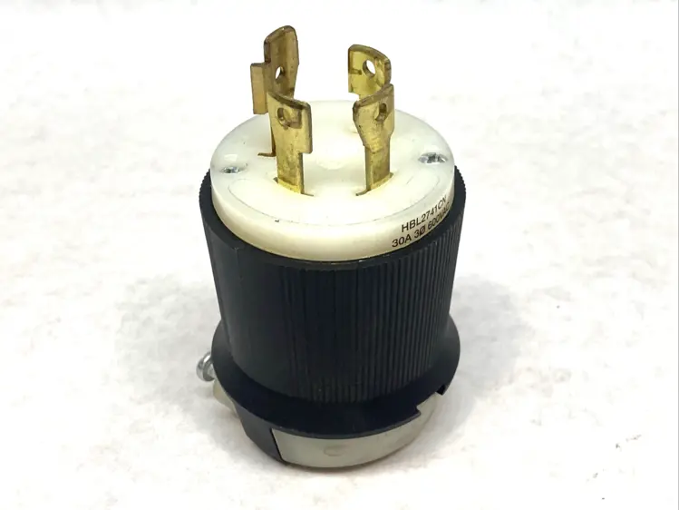 Used Hubbell Twist-Lock Plug 30A 600VAC Bus Bars & Plugs Michigan US | Maverick Industrial Sales #1400838