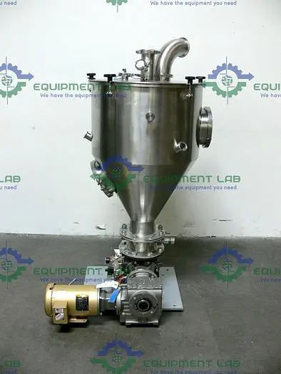 Used INDUSTRIAL POWDER HOPPER W/ SEW-EURODRIVE SAF67 AM143 GEAR REDUCER & 1HP MOTOR Feeders (Material Handling) California US | Equipment Lab #486955