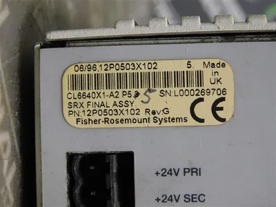 Fisher Rosemount CL6640X1-A2 Provox Intelligent Device Interface Rev.G P5.5 Used