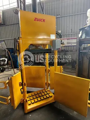 Used ZUICK 100LB VERTICAL CLOTHING BALER Balers Florida US | US Recycling Equipment #1354932