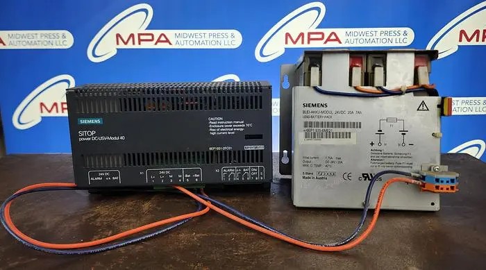 Used SIEMENS DC-USV-MODUL 40 / BLEI-AKKU-MODUL Uninterruptible Power Supplies Michigan US | Midwest Press and Automation #629993