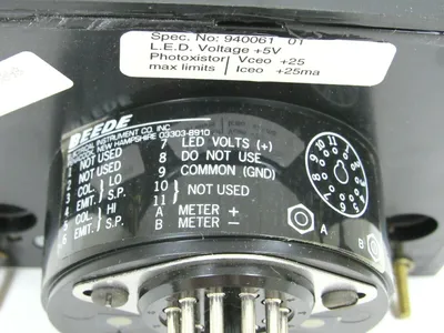 NEW BEEDE 940061-040898 940061-01 INSTRUMENT METER % LOAD 940061040898