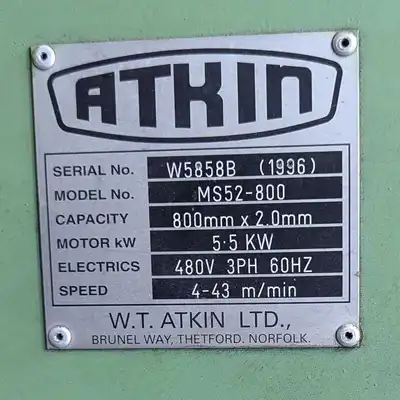 USED 1996 ATKIN PC5000-800