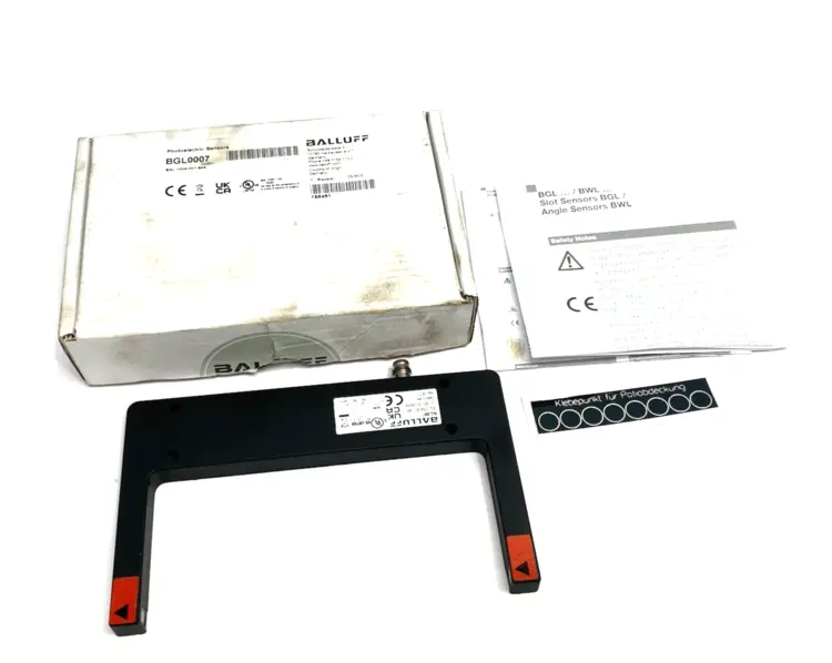 New | in-Stock Balluff Photoelectric Fork Sensor 120mm Opening BGL 120A-001-S49 Photoelectric Sensors Michigan US | Maverick Industrial Sales #1489388