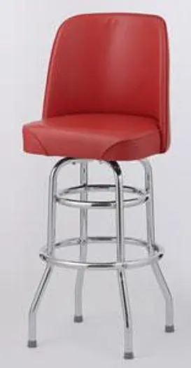 BAR STOOL  - 6 COLOR CHOICE  - BUCKET SEAT DOUBLE RING