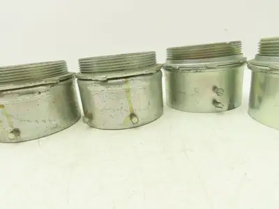 Assorted Brands EMT Connector Fitting 4" Steel Set Screw Steel City Lot of 5
