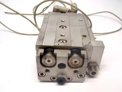 Used SMC Pneumatic Cylinder, Slide Table, Stroke ADJ. Linear Actuators Michigan US | Maverick Industrial Sales #1394970
