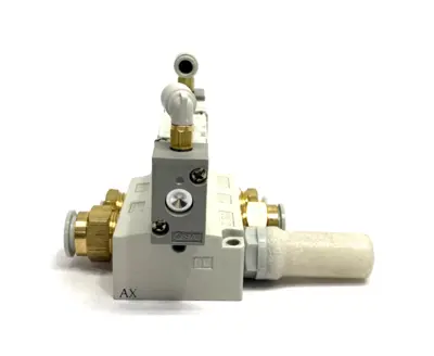 SYA7340-03 | SMC  Air Pilot Valve & Base 3/8" NPT - Used