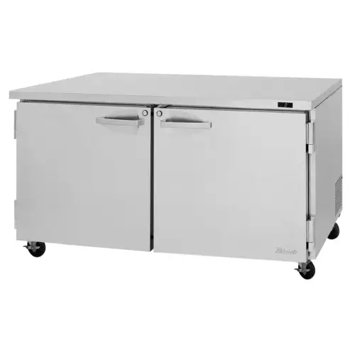 Turbo Air PUF-60-N 60 1/4" W Undercounter Freezer w/ (2) Sections & (2) Doors, 115v