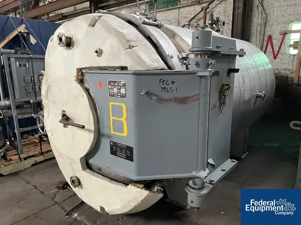 USED Tokyo Clutch Door Co. 1,650 MM Tokyo Clutch Door Co Horizontal Autoclave, C/S, 107/107#