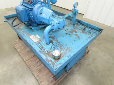 Vickers/Frontier Hydraulic Power Unit 60 Gallon 21gpm 2500psi 10Hp 230/460V 3PH