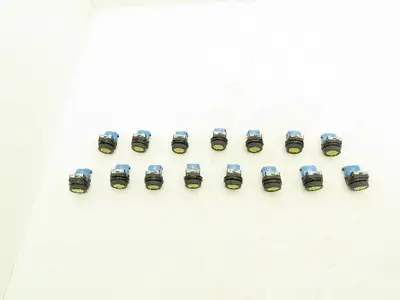 Fuji Electric Pushbutton Yellow Flush Momentary 1 Normally Open  Lot of 15