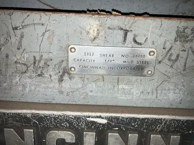 Used 1974 CINCINNATI 1812 Power Squaring Shears (Inch) Minnesota US | Source Machinery Sales #1411243
