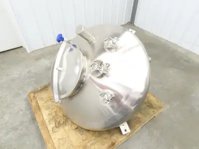 CFR 30 Gallon Cone Insulated Mixing Tank Jacketed 304 Stainless Steel Sanitary
