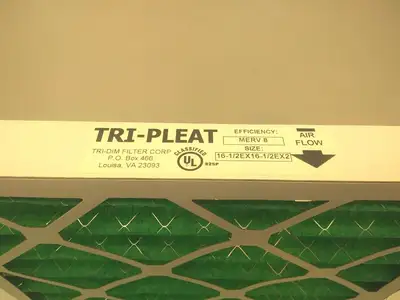 2351717208E | TRIDIM  17X17X2 Tri-Pleat Ultra E GREEN Commercial Industrial Filter - New