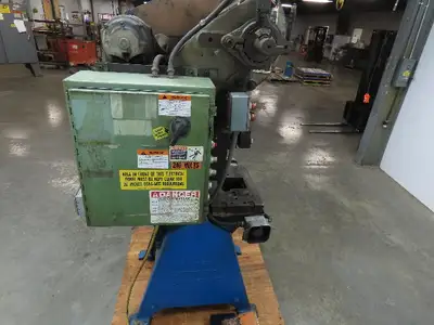 L & J No 2 Mechanical Punch Press OBI 18 Ton 2" Stroke 6.5 Throat 2Hp 3Ph