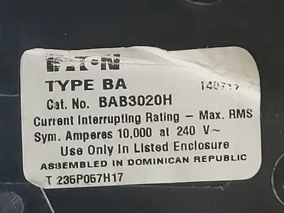 USED EATON BAB3020H