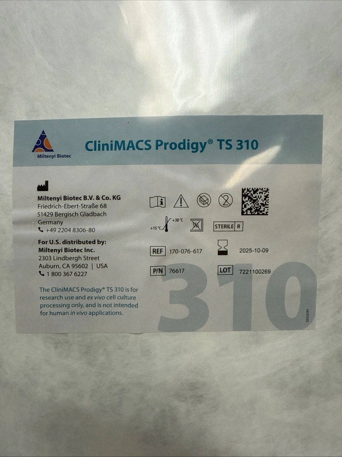 NEW Miltenyi Biotec CliniMACS Prodigy TS 310