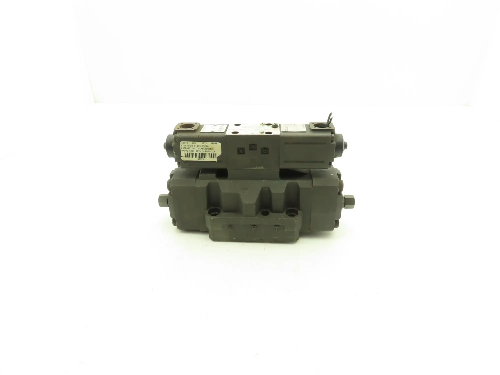 Atos DPZO-A-273-D5/S6/11 Proportional Directional Valve  *Needs Coil Replaced*