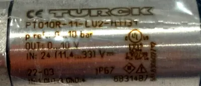 NEW TURCK PT010R-11-LU2-H1131 PRESSURE TRANSMITTER PT010R11LU2H1131