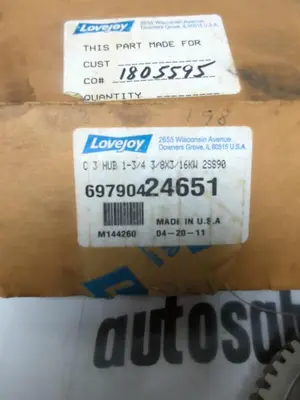 New | in-Stock LOVEJOY 697904-24651 Conveyor Parts Ohio US | Surplus Asset Holdings #1241007
