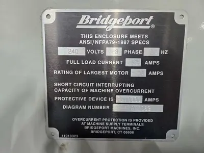 USED 1996 BRIDGEPORT TORQ CUT 22
