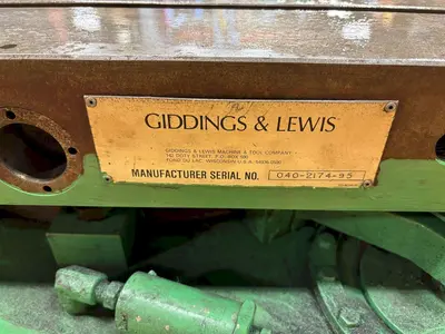36" X 48" GIDDINGS & LEWIS AIR LIFT ROTARY TABLE: STOCK #23588