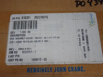 New | in-Stock JOHN CRANE 90731082 / 680GBCSBC33730 Miscellaneous MRO Ohio US | HGR 24 #1134151