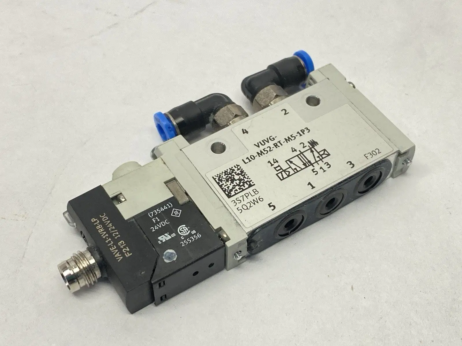 VUVG-L10-M52-RT-M5-1P3 | Festo  5/2-Way Solenoid Valve 24VDC - Used