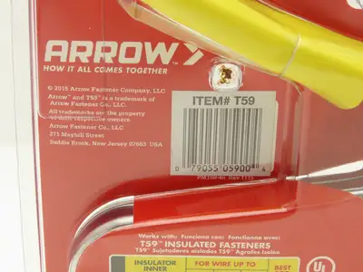 Arrow T59P Staple Gun for Wire/Cable Fasteners Data/Video/Communication Lot of 2