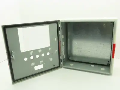 Hoffman CSD16166 Electrical Enclosure 16x16x6" Wall Mount Backplate Knockout