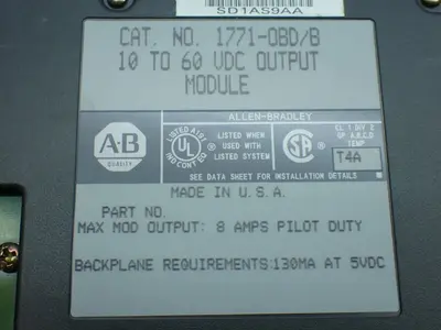 USED ALLENBRADLEY 1771OBD/B