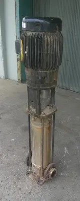 SPC9350  Pump Grundfos vertical centrifugal pump model A96642998P112200427, 15 hp, Stainless Steel Contact Parts