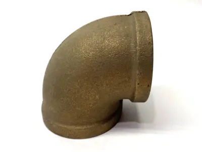 Right-Angle 2-1/4" NPT Brass Elbow - New Other