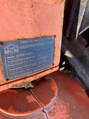 Used MCM 250X CENTRIFUGAL PUMP Centrifugal Pumps Pennsylvania US | East West Machinery & Drilling #1415552