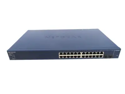 USED NETGEAR GS724TP ETHERNET SWITCH PROSAFE 24 PORT