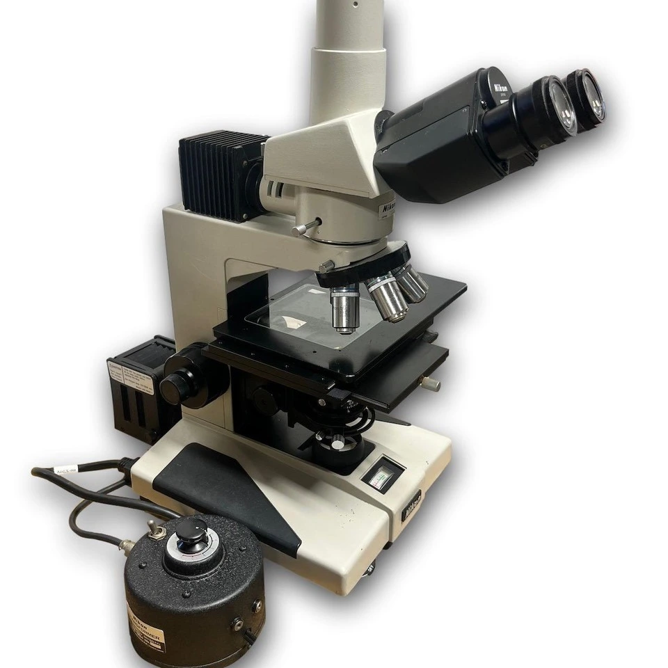 Item# L186 Nikon Optiphot Upright Metallographic Microscope
