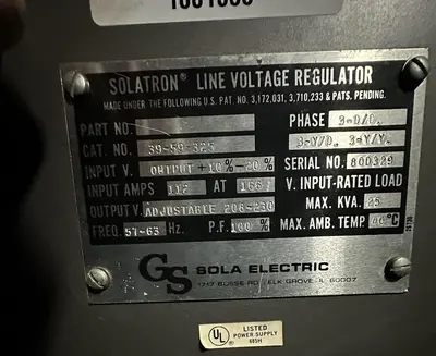 USED SOLA 39-59-325