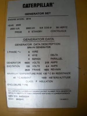 Used CAT SR4B Generators Texas US | Apollo Electric #1514366