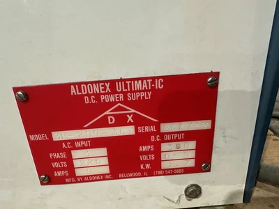 ALDONEX ULTIMATIC 3P-209-3C 300AMPS, 0-9V REC