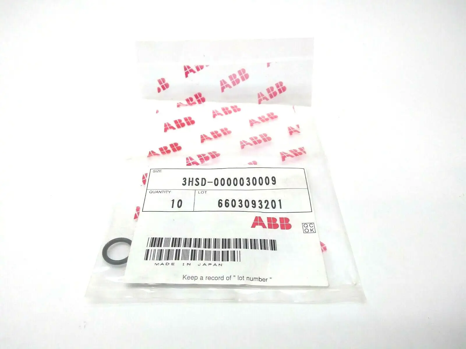 3HSD-0000030009 | ABB  ABB Paint Seal O-Ring For Robot Head Exchange BAG OF 10 - New