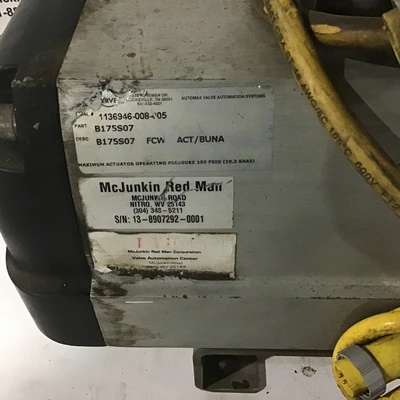 Flowserve B175S07 Automax Valve Automation Systems Pneumatic Actuator 150PSI 10.3Bars