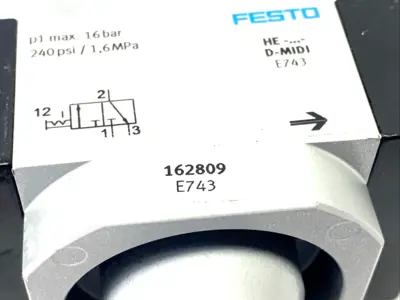 HE-3/8-D-MIDI | Festo  Pneumatic On/Off Valve 162809 - Used